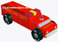 fire engine truck pinewood derby